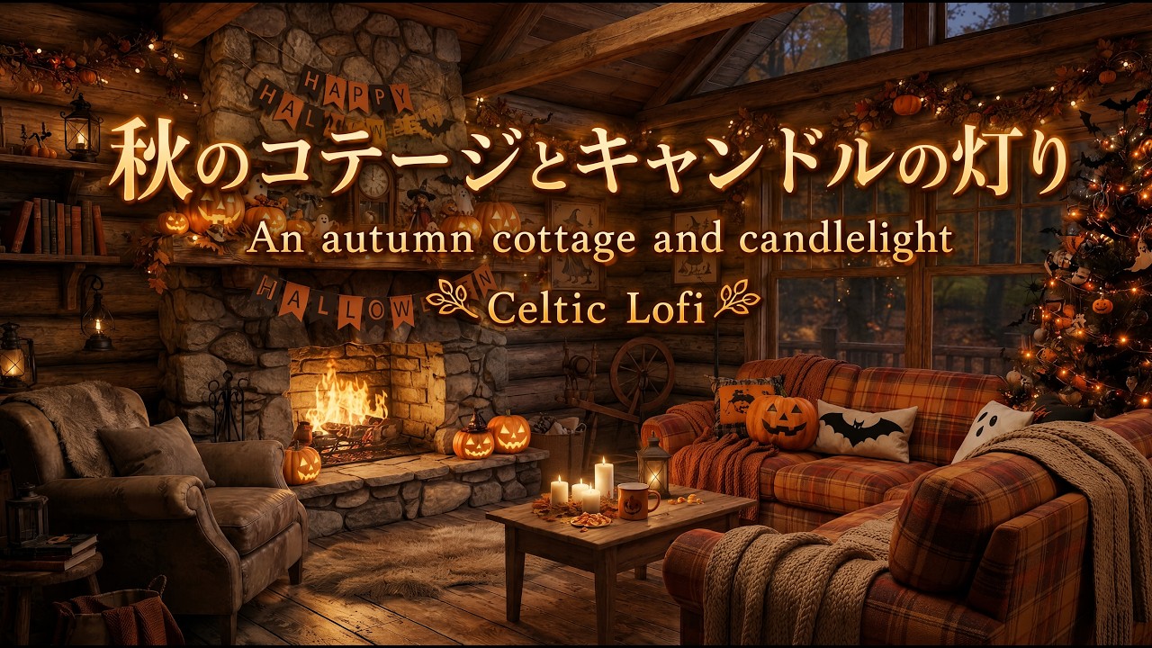 2-Hour Celtic Fantasy BGM for Study & Work - Autumn Cottage & Candlelight