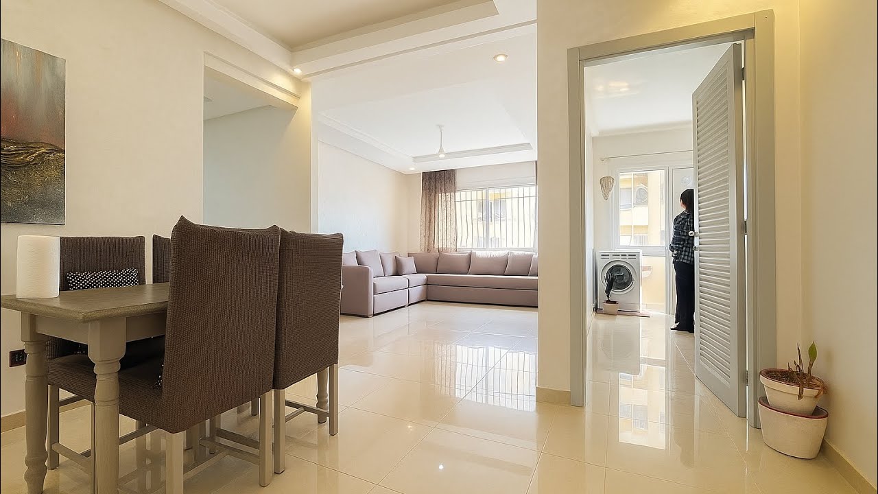 مستحيل😱 هاذ الخير كامل بهاذ الثمن 😍 شقة فالفلوري كبيرة ماشاء الله بالفراش ديالها بنص ثمن