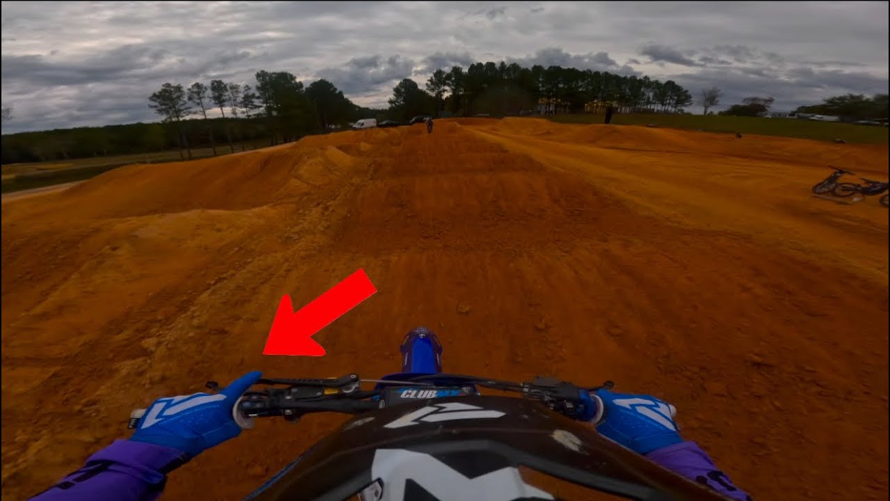 HELMET CAM - ClubMX Hand Brake Supercross Laps with Max Vohland (GoPro POV)