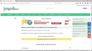 Difference between @Resource and @Autowired in Spring framework. | javapedia.net
