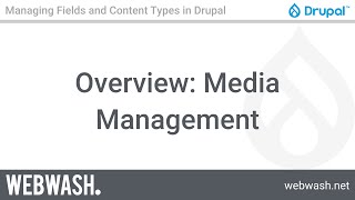 Managing Fields and Content Types, 4.1 - Overview: Media Management
