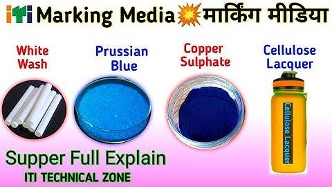 Marking Media/मार्किंग मीडिया White Wash/Precision Blue/Copper Sulphate/Cellulose💥Full Explain