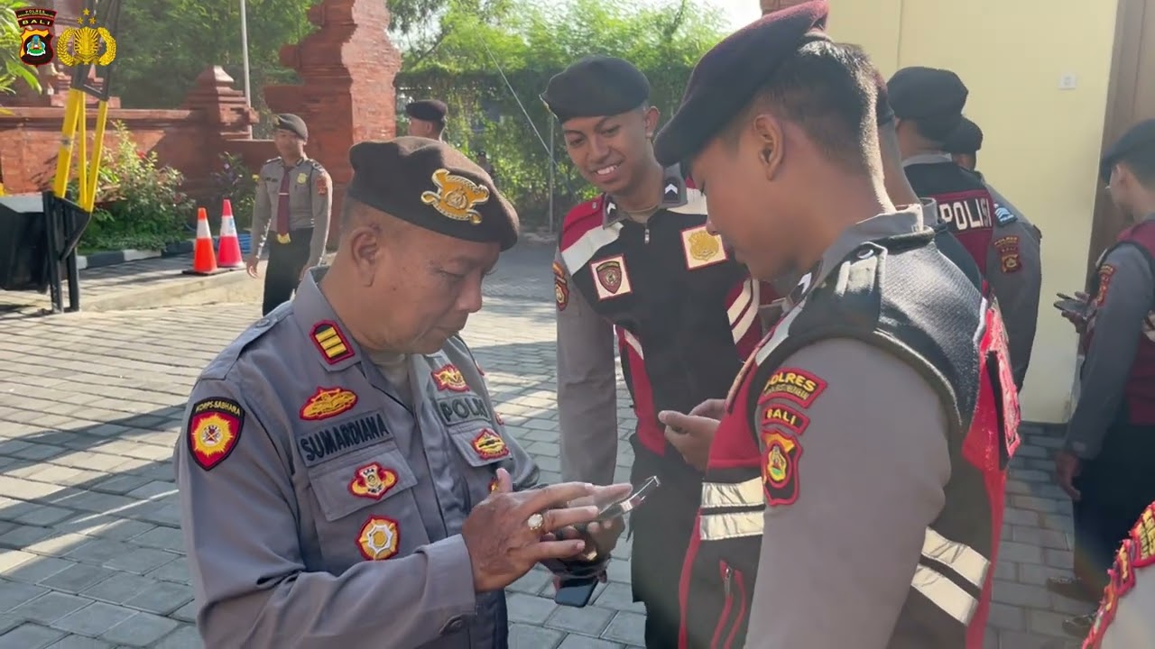 Apel Jam Pimpinan Polres Kawasan Bandara I Gusti Ngurah Rai