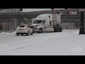 01-17-2020 Omaha, NE - Accidents Along I80 - Semi Stuck on Ramp - Heavy Snow.mp4