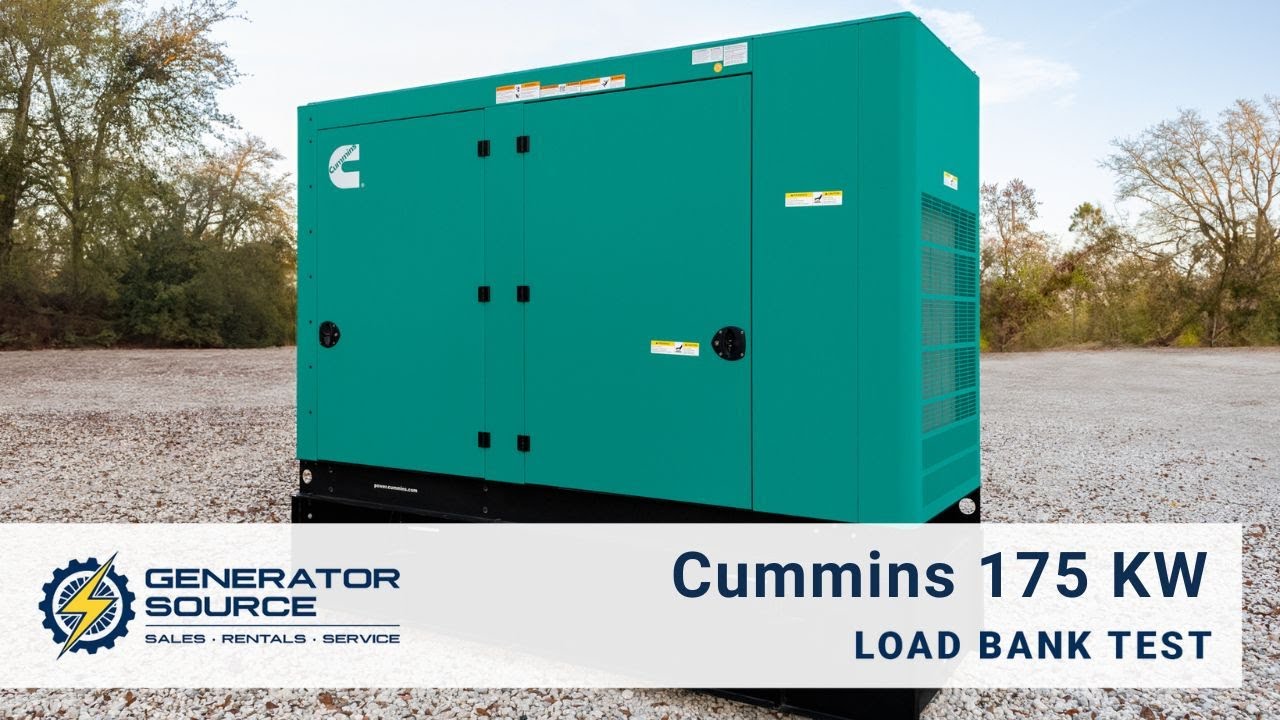 90824 Cummins 175 kW Load Bank Test Highlights