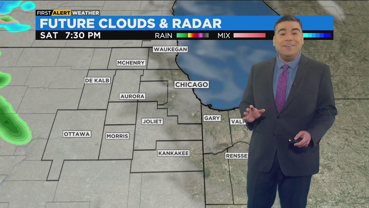 Chicago First Alert Weather: Rain late Thursday, cold front arrives ...