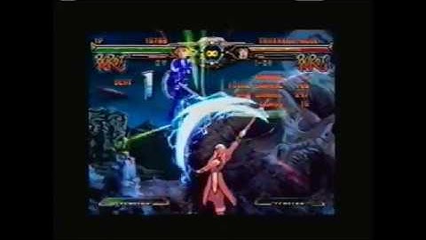 GGXX AC+R Ky mid screen expert BNB combos He thundercock since child