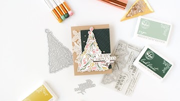 Using Stencils For Subtle Glitter Accents With Carissa Wiley