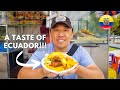 Ecuaodr street food  trying street food at carolina park in quito ecuador