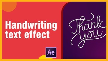 Handwriting Effect Animation in After Effects - No Plugins Needed! | Text Animation Tutorial