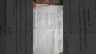 Past paper for real analysis 📉 2025 #realanalysis #mathematics #viralshort #mathematics #fypシ゚viral