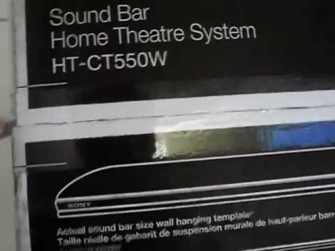 sony ht-ct550w unboxing