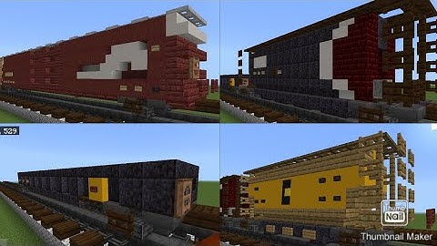 Minecraft 1:1 Scale Freight car tutorial. 4 cars!