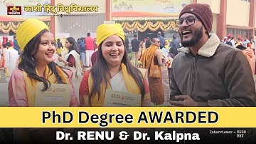 From Scholar to Doctor || PhD Convocation 🎓 || BHU || a Short introduction with #neersir 