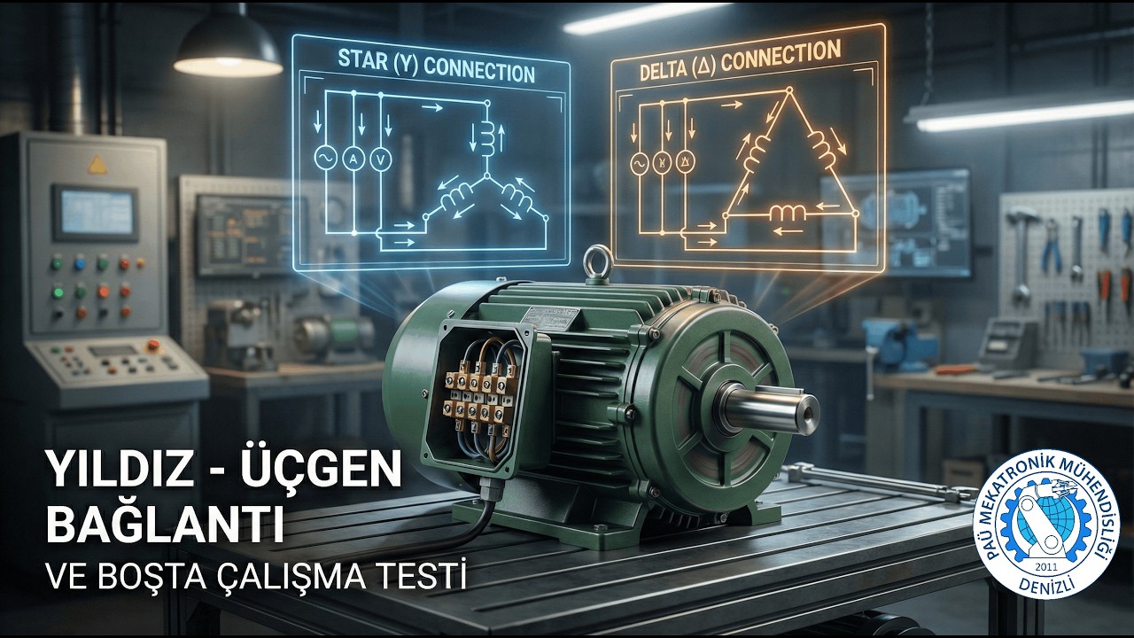 Motor Klemensine Yıldız ve Üçgen Bağlantı Gerçekte Nasıl Yapılır? | Elektrik Makineleri Laboratuvarı