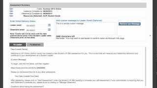 How to create Student LPI 360 assessments using the PIN process