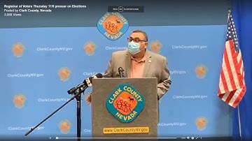 WATCH: Clark County, Nevada, officials give election update as vote counting continues