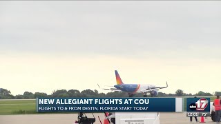 Allegiant Airlines’ flight from Destin arrives at Columbia Regional Airport