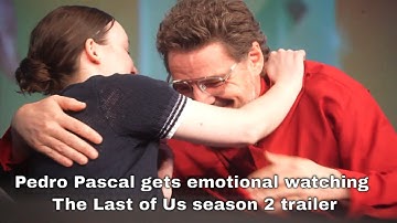 Pedro Pascal First Reaction to The Last of Us Season 2 trailer - Plus he Hugs Bella!