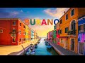 Красочный остров Бурано в Венеции, Италия / Остров цветных домиков / Burano - Venice, Italy in 4K