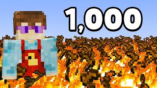 DLACZEGO SPALIŁEM 1,000 MOTYK w MINECRAFT?