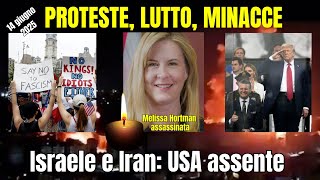 Milioni in piazza, deputata democratica assassinata e Trump minaccia Teheran