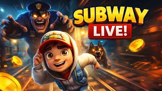 SUBWAY SURFERS LIVE 🔴 | Non-Stop Running Challenge! #subwaysurfers  #livestream #gaming #shorts
