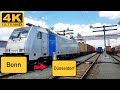 【4K】 Führerstandsmitfahrt Bonn GBF nach Düsseldorf Rath .  Über Köln,Opladen ( BR 186 )