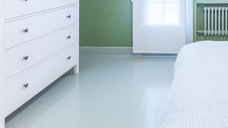 Pintar suelo y zócalos de madera de un dormitorio (color verde) -  Decogarden 