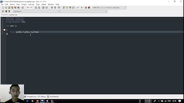 PROGRAM PENGHITUNG VOLUME PRISMA SEGITIGA - DEV-C++