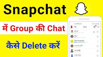 snapchat me group ki chat kaise delete kare | how to delete group chat on snapchat