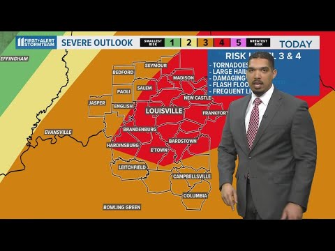 Moderate risk for severe weather, tornadoes for these Kentucky and ...