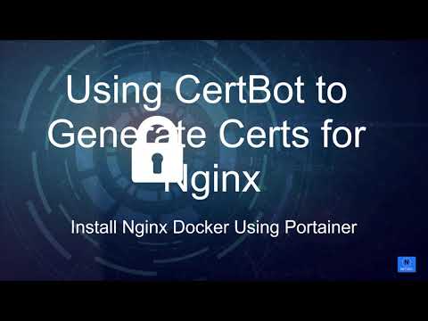 Use Portainer to Install Nginx Docker and Install CertBot to Issue Nginx SSL Certificate