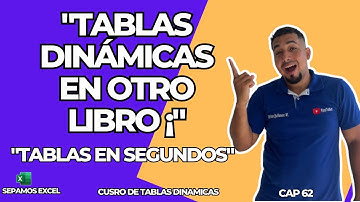 Sabías que Puedes Insertar Tablas Dinámicas en Otro Libro de Excel Rápidamente Cap 62 #sepamosexcel
