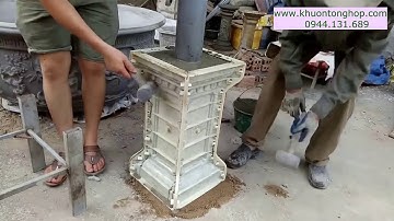 Hướng dẫn đúc khuôn chân đôn abs cao 60cm