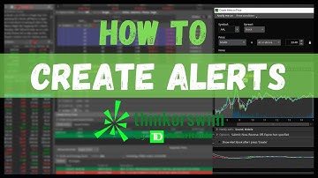 How to Create Alerts | ThinkorSwim | Basic alerts and study alerts