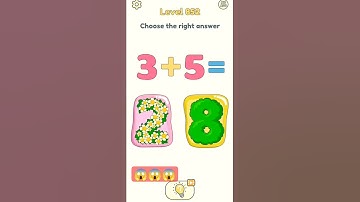 DOP 2 Gameplay Level 852Shorts Delete One Part Solution and Answer खेल शॉर्ट्स 🔥 Subscribe *🔥*