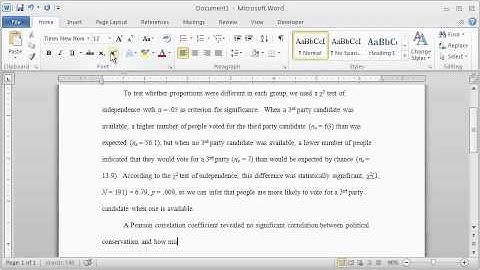 How to Report Statistics in APA Style