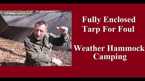 HAMMOCK TARP DOORS ...(The Beak)  Alternative Method)...bexbugoutsurvivor