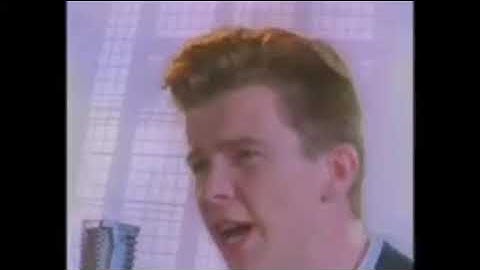 never gonna give you up but it is gradually slow down