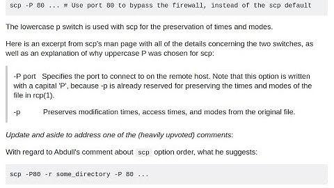 scp backup and copy recursively (an alternative to rsync command)