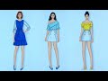 Fashion sketches dresses compilation