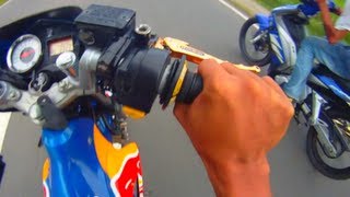 Redbull Suzuki Raider Fu 150 Belang Vs Yamaha Sniper Lc Drag Race Hd Quality