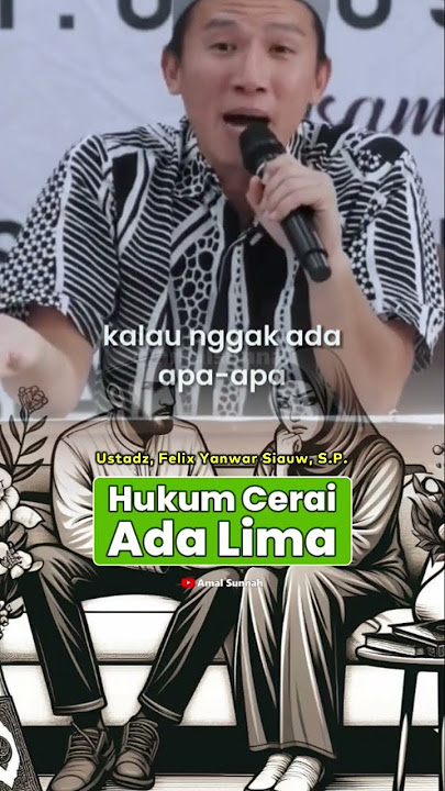 Cerai Itu Ada Lima Hukumnya | Ustadz, Dr. Adi Hidayat, Lc., M.A.