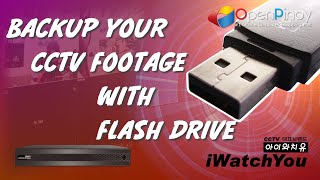 How to backup your cctv footage using flash drive or external storage device