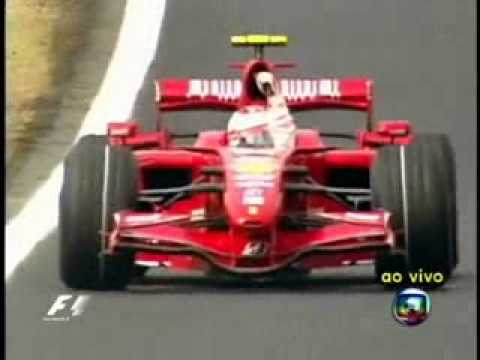 GP Brasil 2007 - Última Volta - Raikkonen Campeão Mundial - Rede Globo