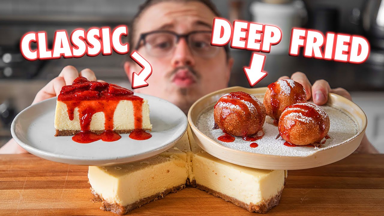 The Easiest New York Cheesecake 2 Ways | Joshua Weissman