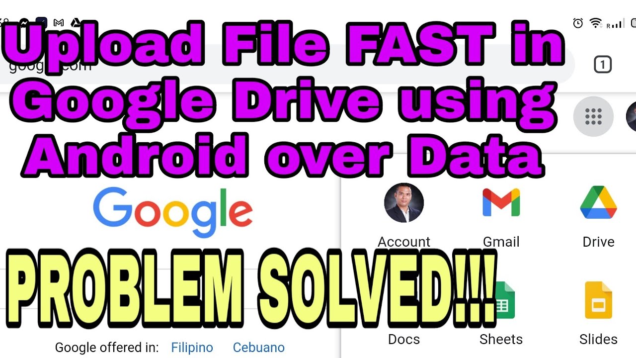 how to upload to google drive really quickly