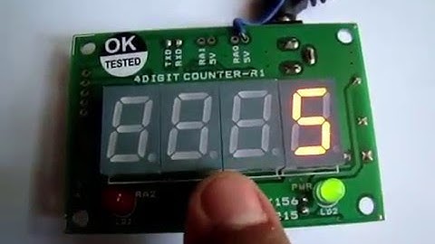 4 Digit Counter Module based on PIC Microcontroller