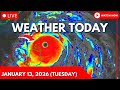 Weather Today Forecast January 13, 2026 (Tuesday) | Bagyo Update Today | LPA Update Today